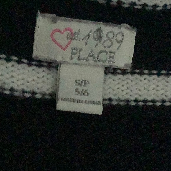 Dark blue and white sweater - Picture 3 of 3